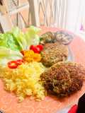 Hambúrguer de lentilha Vegan
