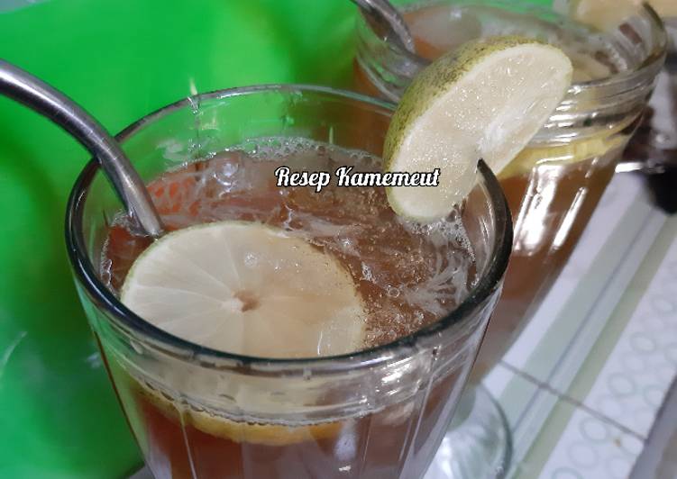 Bagaimana Menyiapkan Ice lemon tea Anti Gagal