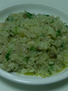 義大利雞肉野蕈燉飯 的食譜成品照片