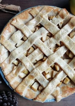 Una foto de Tarta de manzana