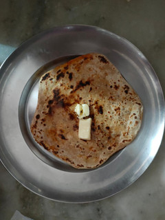 A picture of Ajwain paratha.