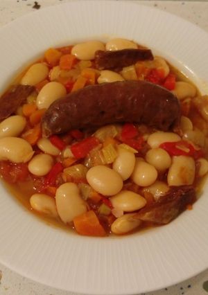 Foto principal de Judión de la Granja con chorizos jabuguitos