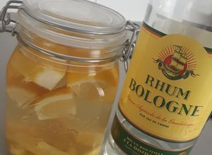 Une photo de Rhum arrangé citron - gingembre