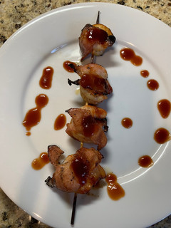 A picture of Barbecue Bacon Grilled Shrimp.