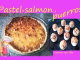pastel de salmon y puerros
