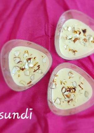 A picture of Basundi.