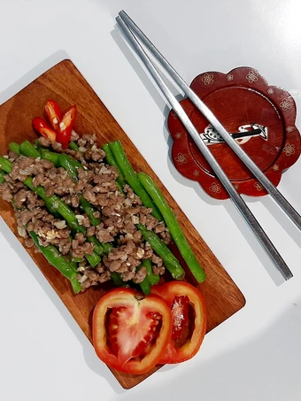 Langkah Mudah untuk Menyiapkan Resep  Ca buncis daging cincang yang Menggugah Selera, Bisa Manjain Lidah