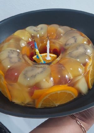 Foto resep Puding Buah Ulang Tahun Mudah dan Lezat!
