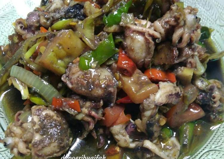 Resep Sotong pedas Anti Gagal