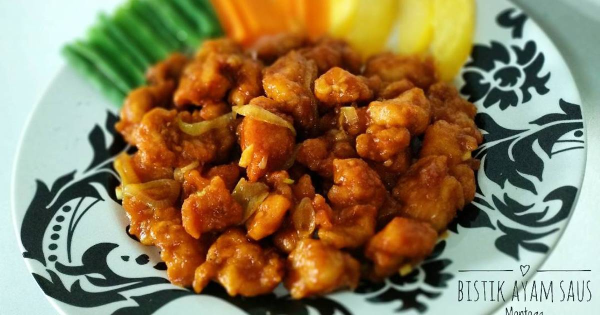 8 resep bistik ayam saos mentega enak dan sederhana - Cookpad