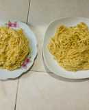 Mỳ tôm sốt kem trứng