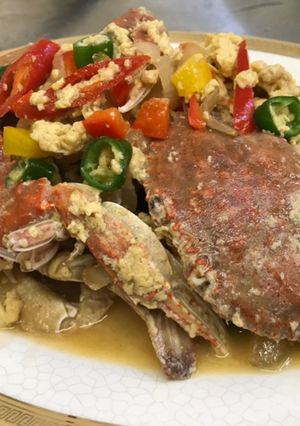 🦀彩椒滑蛋澎湖扁蟹🦀 的食譜成品照片