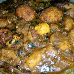 A picture of Ghee Roast Egg Masala.