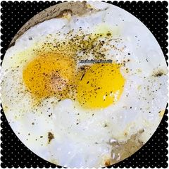 A picture of Egg eyes for brunch meal.