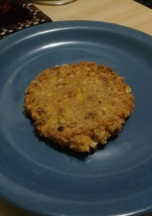 Una foto de Hamburguesas de lentejas y jardinera