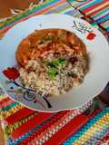 Strogonof de pollo con arroz integral 🍚