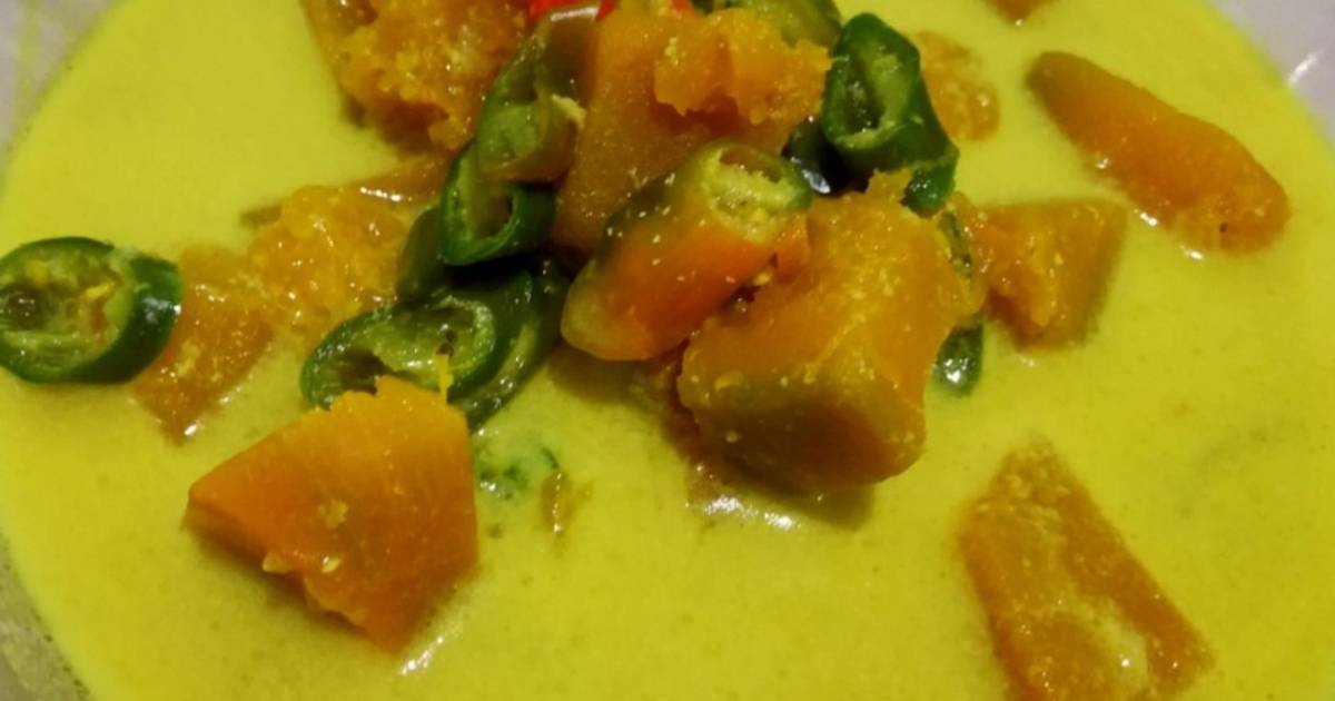 Resep Sayur Labu Kuning Cabai Hijau Oleh Rezka Hardini Cookpad