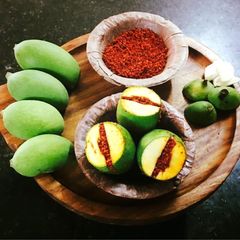 Stuff mango pickle A picture of Stuff mango pickle.