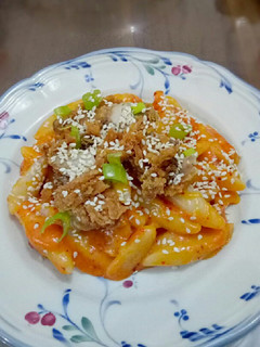 Foto resep Spicy cheesy tteokbokki
