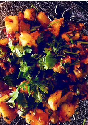 A picture of Masala Idli.