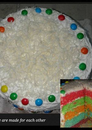 Foto resep Rainbow cake simpel