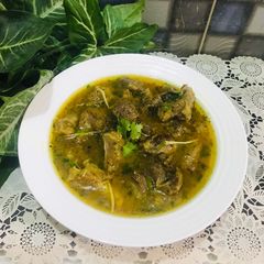 A picture of Black pepper mutton karahi.