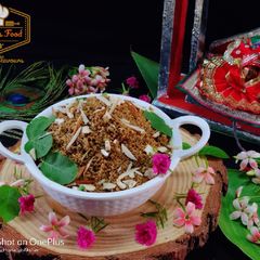 A picture of Dhaniya Panjiri Prashad for janmastami.
