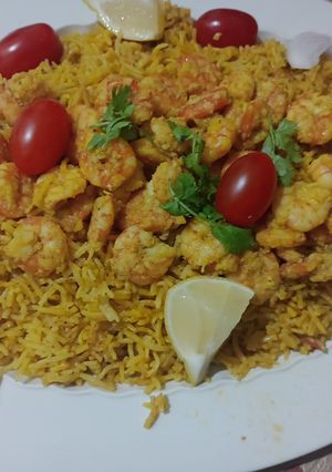 صورة لوصفة كبسه جمبري🦐🍋‍🟩