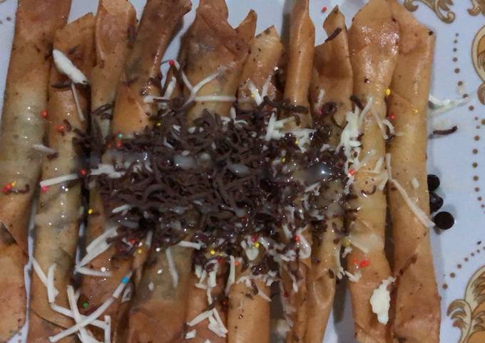 Resep Banana Roll Coklat Keju Lumer Oleh Leny Kusuma Putri Cookpad