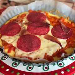Una foto de Pizza low carb