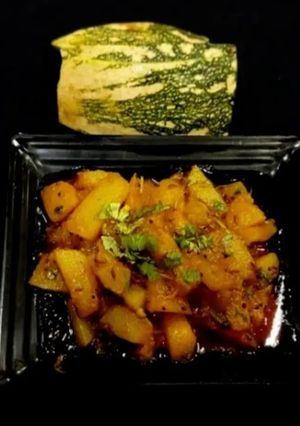 A picture of Yellow Pumpkin Sabji.