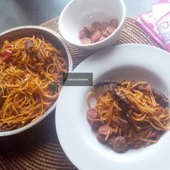 A picture of Sauced  Pasta.