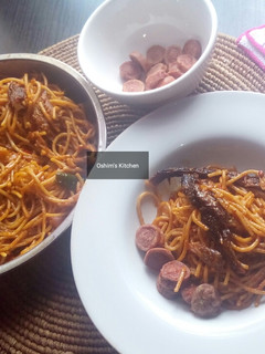 A picture of Sauced Pasta.