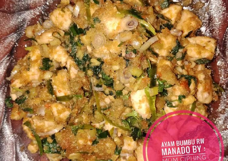 Resep Ayam Bumbu RW Manado NAGIH 😚 Anti Gagal