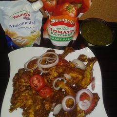 A picture of Steamed chicken fry tikka.