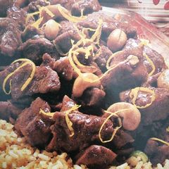 A picture of Beef with Curried Rice.