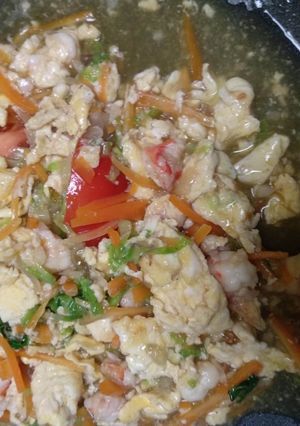 Foto resep Tumis Sayur Udang (MPASI 15 bulan)