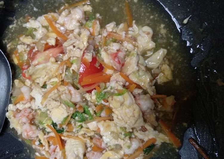 Resep Tumis Sayur Udang (MPASI 15 bulan) yang enak