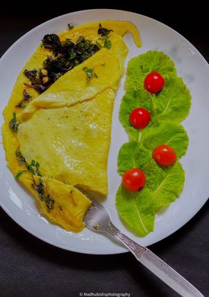 A picture of Mushroom Omelette.