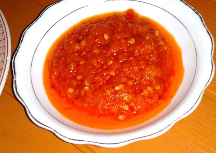 Sambal tomat gledek (pedes banget)