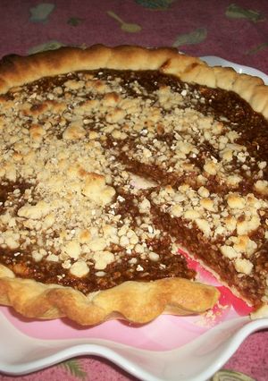 Una foto de Tarta de avena y dulce de leche