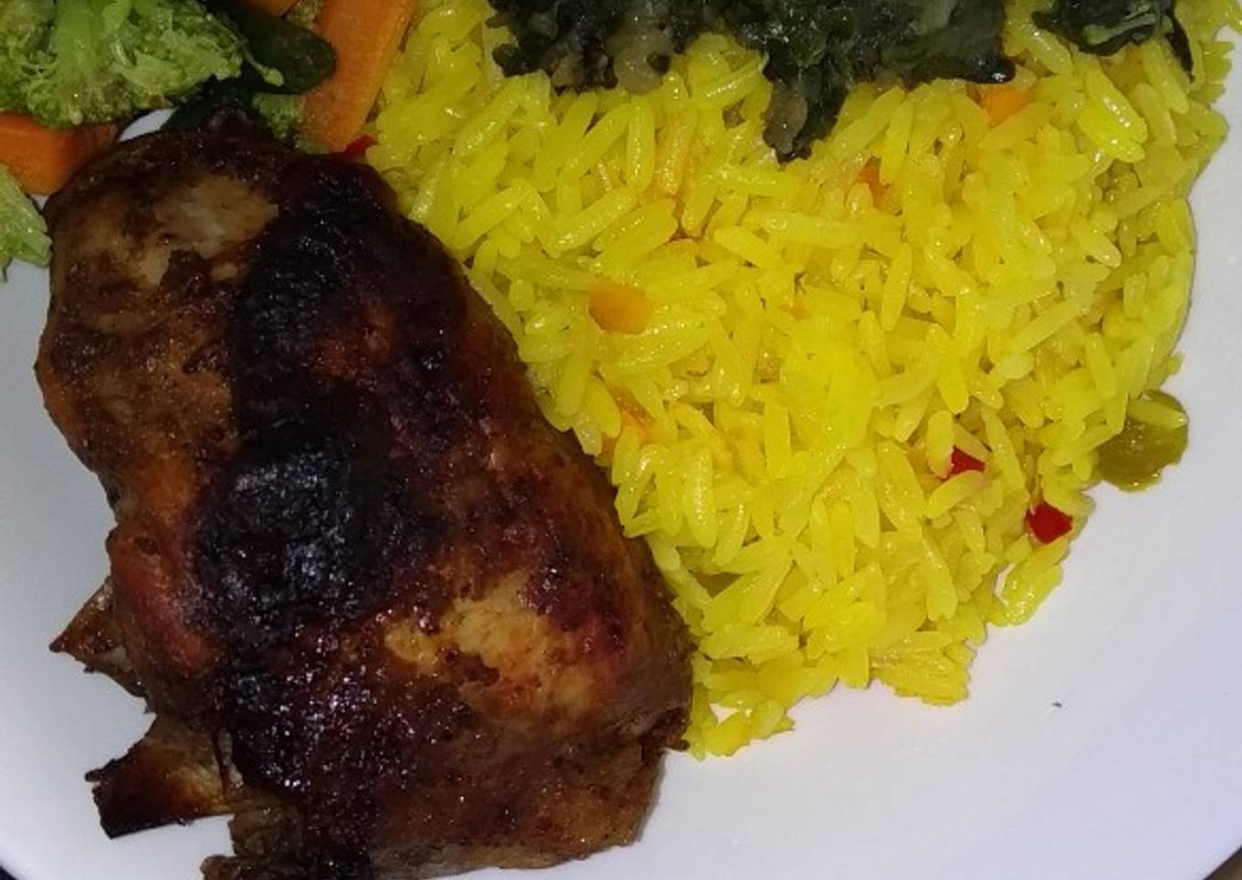 Oven grilled chicken