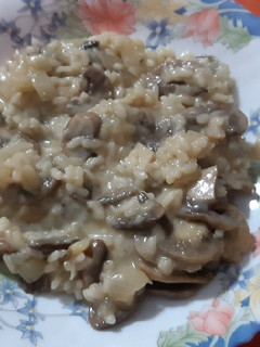 Una foto de Risotto de champiñones y Cabrales