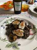 Arroz negro con sepia y calamar