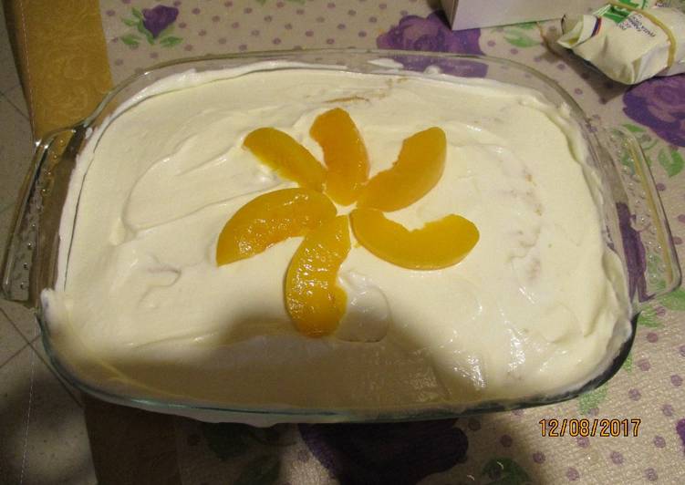 Easiest Way to Make Ultimate Tiramisù con lo yogurt  e pesche sciroppate