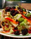 Ensalada de lechuga con arándanos tipo Licha