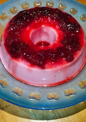Foto resep Puding Strawberry