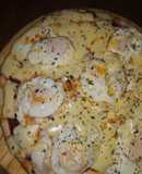 Pizza De huevo Frito 🍳