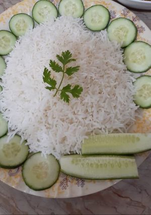 A picture of Plain rice.