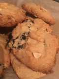 Peanut butter cookies with dried plums